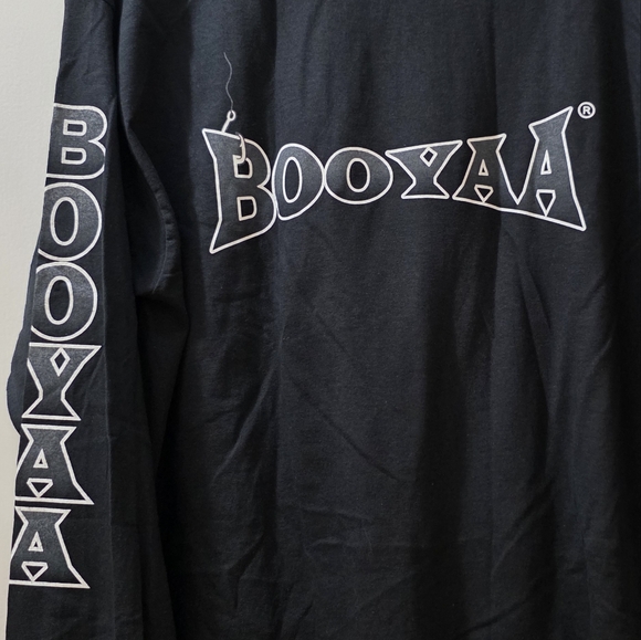 Men's BOOYAA Black Long-Sleeved T-shirt - Picture 2 of 8